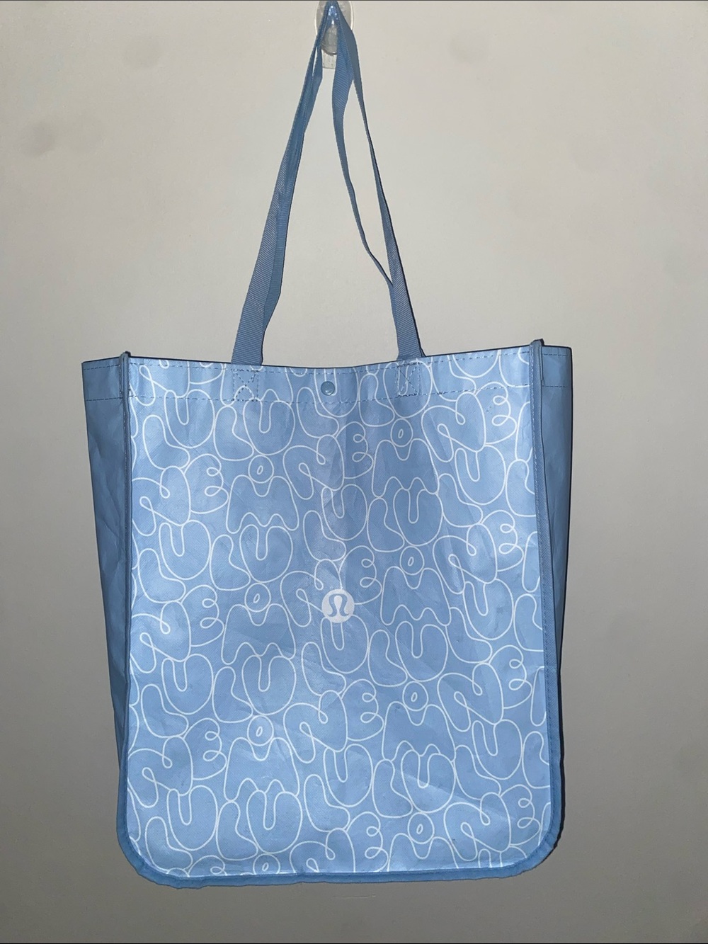 Lululemon Light Blue Reusable Tote Bag